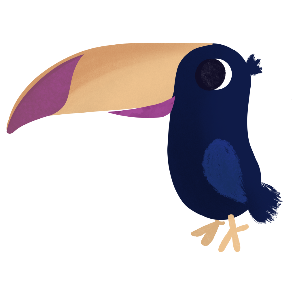 Illustrated toucan